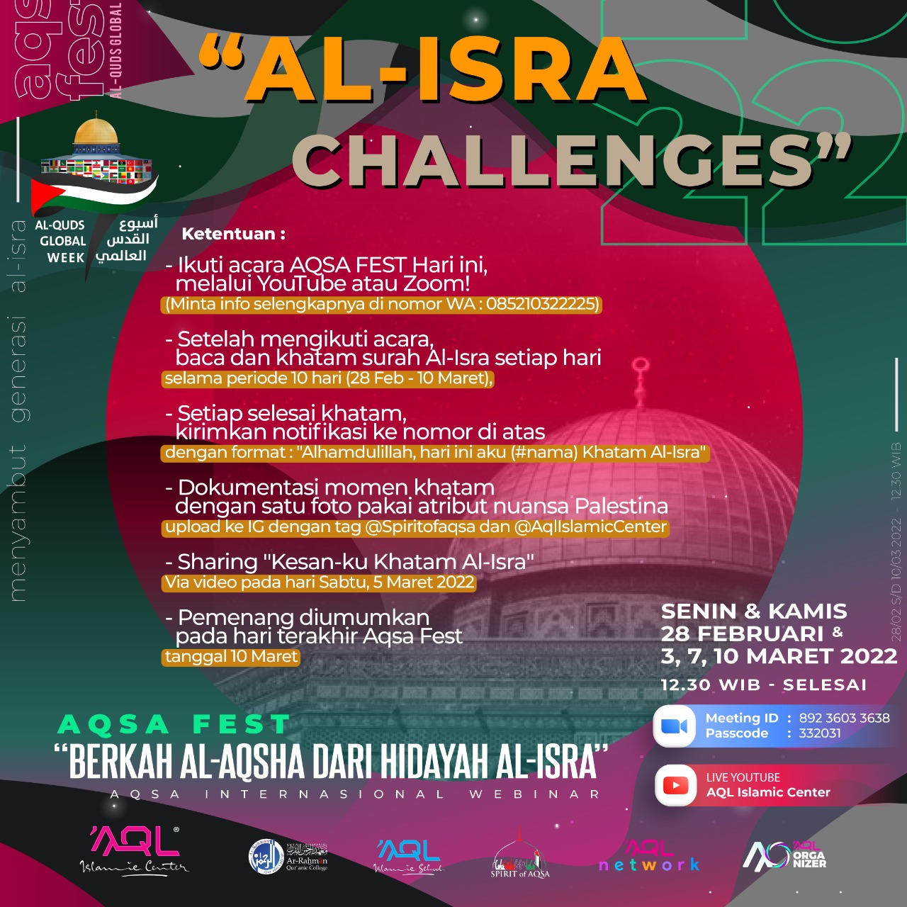 Aqsa Rasheed Islamabad Yuk! Meriahkan Isra Mi’raj dengan Aqsa Fest | Spirit of Aqsa