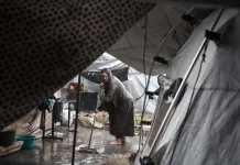 Hujan Lebat Menggandakan Penderitaan Warga Gaza