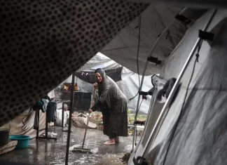 Hujan Lebat Menggandakan Penderitaan Warga Gaza