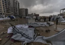 17 Warga Gaza Syahid akibat Runtuhnya Bangunan Imbas Cuaca Ekstrem