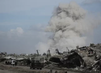 Teroris Israel Terus Hancurkan Bangunan di Gaza