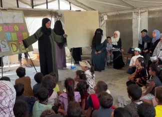 Tenda Pendidikan Jadi Perlawanan Warga Gaza Lawan Hegemoni Israel