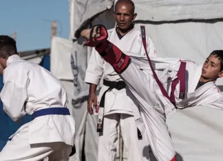 Jadikan Olahraga sebagai Pemulihan Trauma, 1.000 Anak Gaza Berlatih Karate